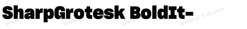 SharpGrotesk BoldIt字体转换